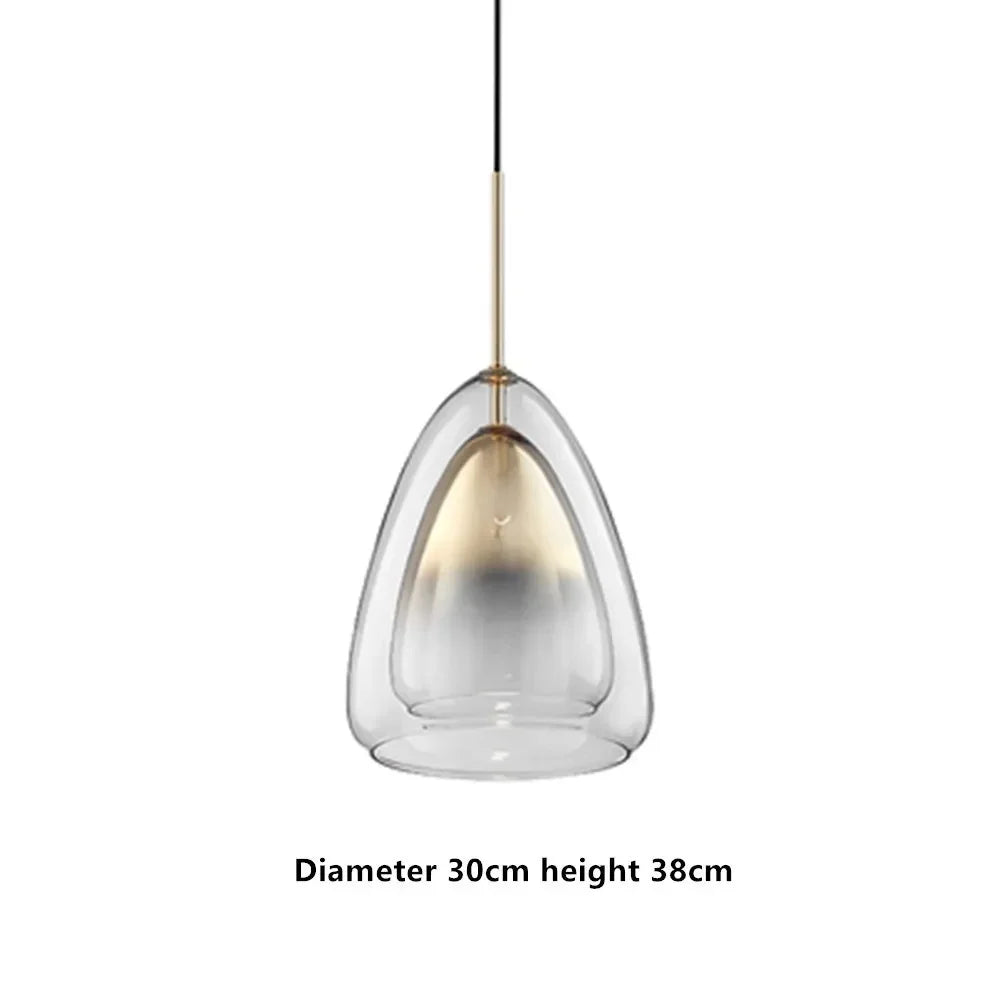 suspension en verre design nordique pour décoration intérieure moderne - vue 11 sur 15