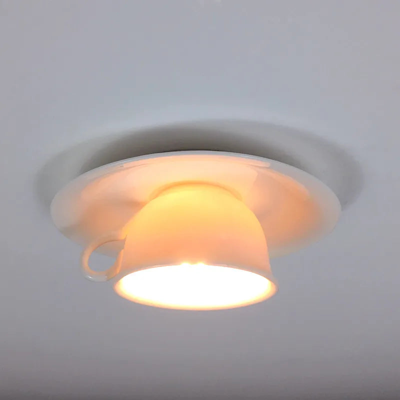 Tasse à LED plafonnier nordique Restaurant café couloir lumière d'entrée plafonnier moderne décoration de plafond - vue 7 sur 16