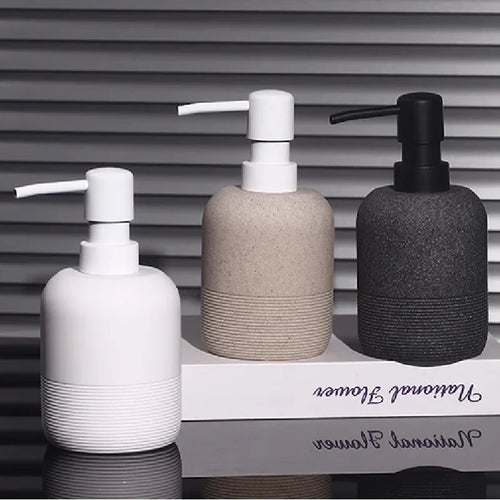 bouteille d'émulsion en grès pour salle de bain luxe - vue 2 sur 11