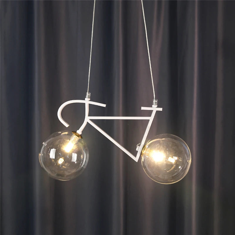 suspension modernes led en fer pour vélo créatives - vue 8 sur 11