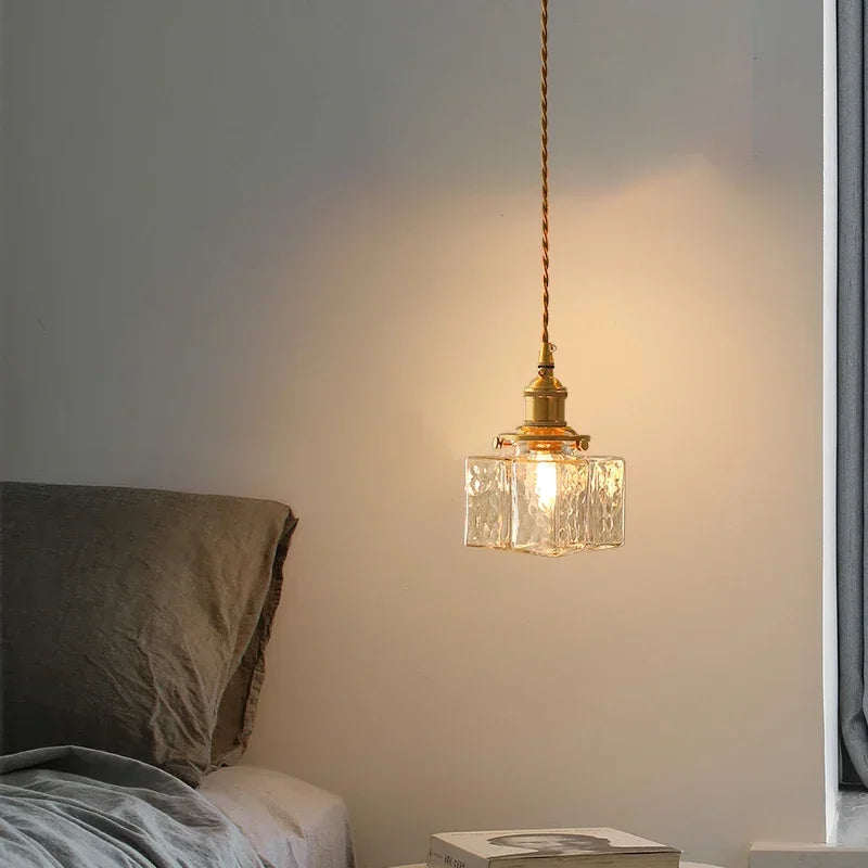 suspension rétro en verre lampe à led créative pour éclairage vintage - vue 3 sur 10