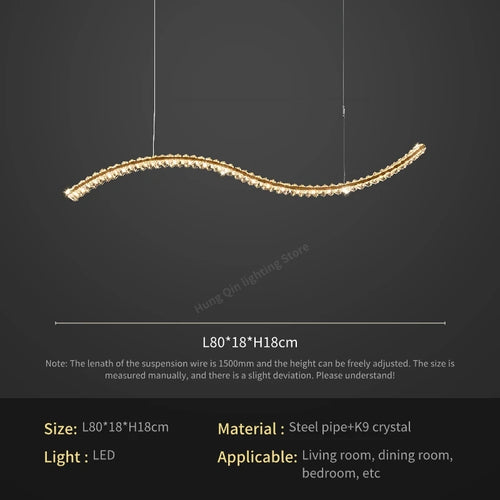 lustre en cristal élégant pour éclairage suspendu - vue 13 sur 12
