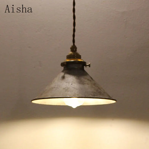 suspension rétro en laiton style campagnard américain pour décoration intérieur - vue 4 sur 9