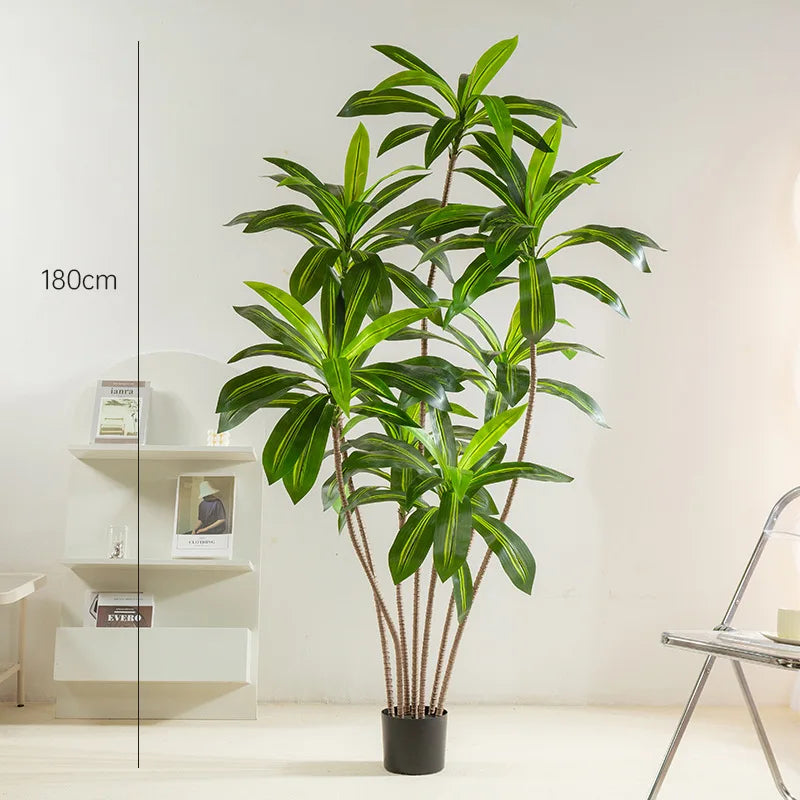 arbre artificiel en pot décoration intérieure verte bois brésilien - vue 5 sur 9