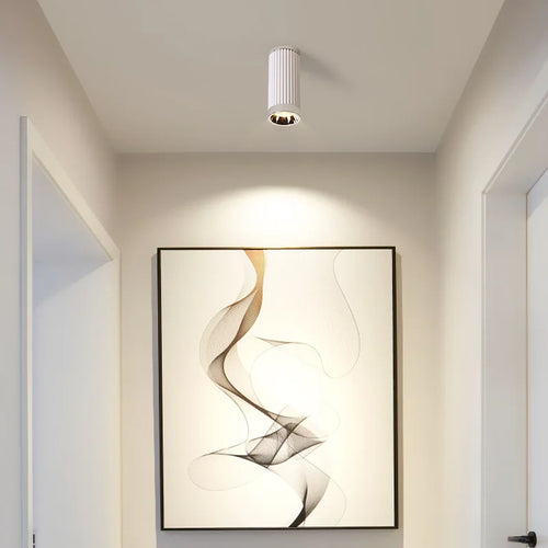 Creative Living Room LED Spotlight Roman Columns Design Ceiling Downlight for Hallway Aisle Entrance Stair White Chrome Gold - vue 5 sur 7