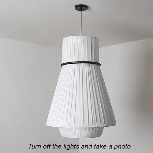 suspension moderne en tissu pour éclairage intérieur décoratif - vue 5 sur 15