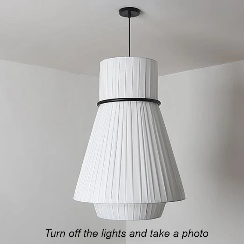 suspension moderne en tissu pour éclairage intérieur décoratif - vue 5 sur 15