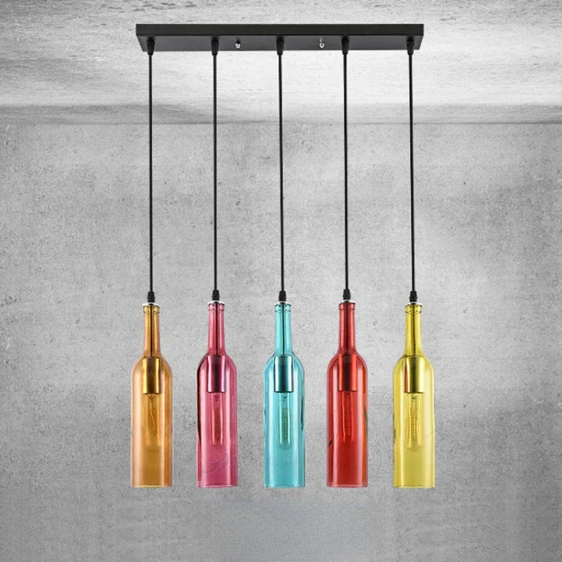 lustre nordique créatif moderne en forme de bouteille de bière - vue 5 sur 13
