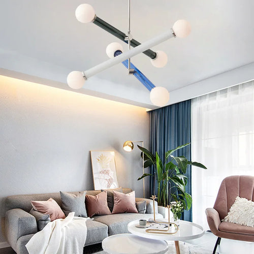 lustre design minimaliste art déco éclairage suspendu - vue 3 sur 10