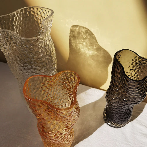 vase en verre nordique transparent pour décorations florales élégantes - vue 3 sur 11