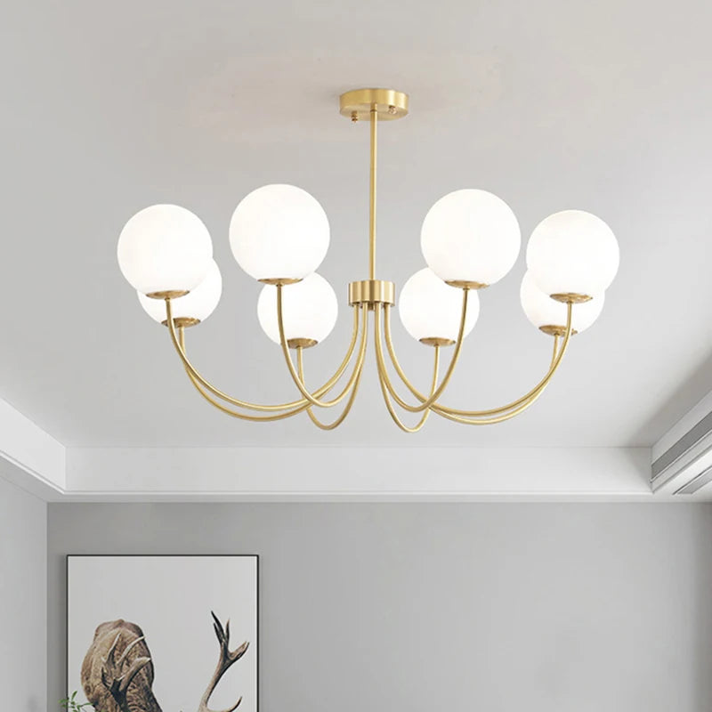 lustres modernes en verre luminaires suspendus
