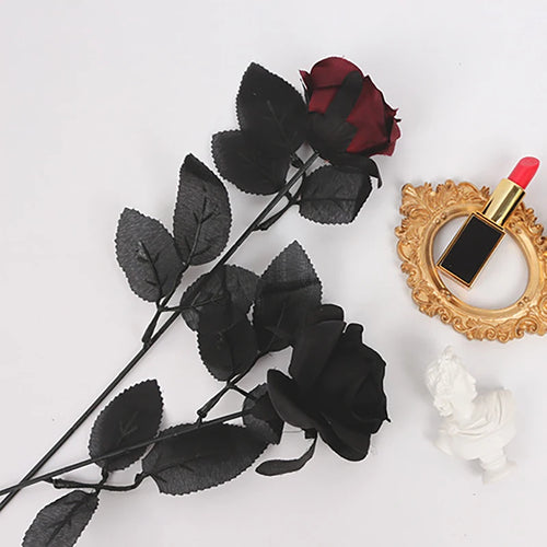 fleurs artificielles gothiques pour décoration dHalloween et maison punk - vue 4 sur 8