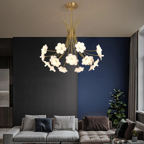 lustre moderne luxe en led pour éclairage intérieur - vue 5 sur 19