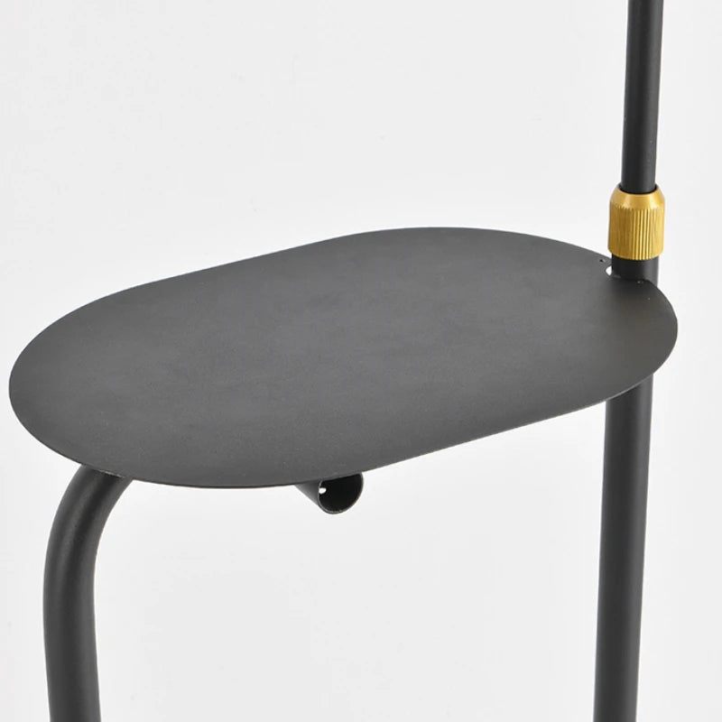 lampadaire minimaliste multifonctionnel avec interrupteur à pied - vue 5 sur 7