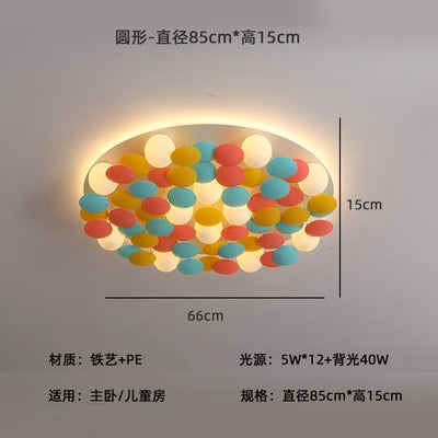 plafonnier led design romantique pour décoration artistique moderne - vue 6 sur 8