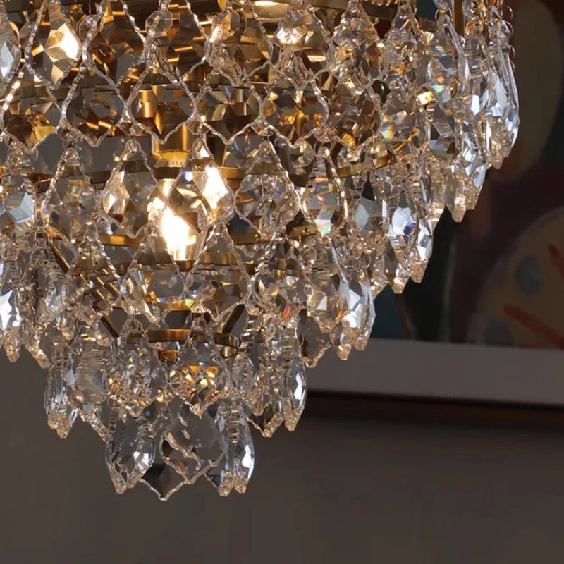 lustre en cristal rétro pour décoration intérieure élégante - vue 6 sur 10