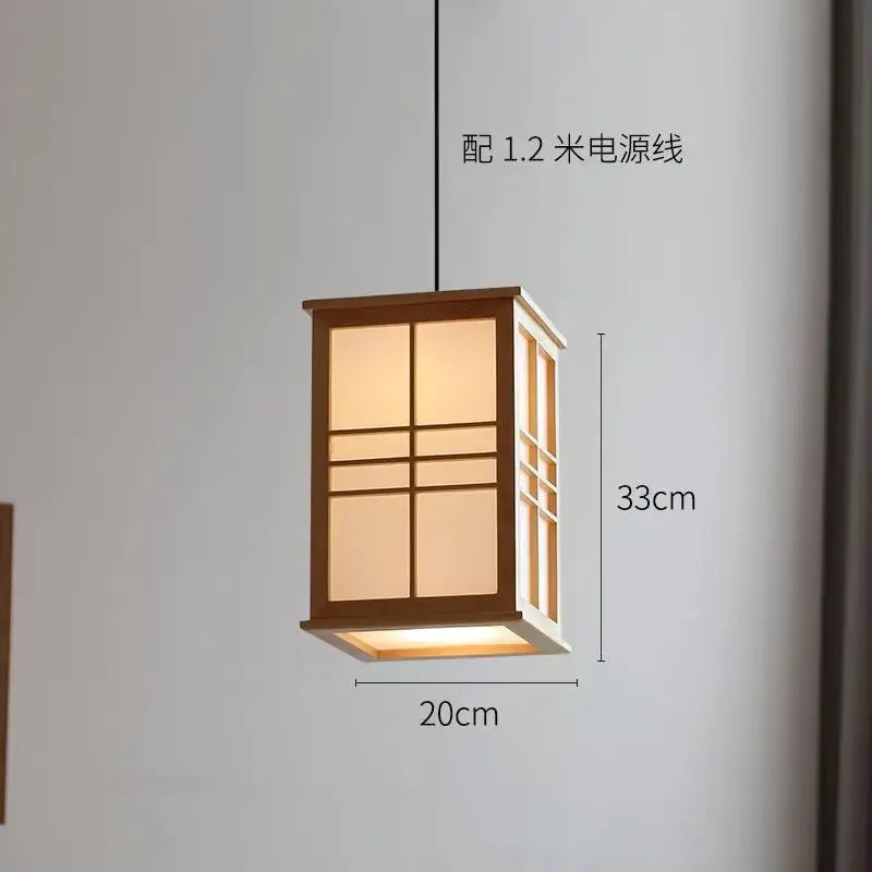 lampe en bois décorative pour restaurant bar et yoga