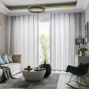 Voilage froissé moderne léger pour salon chambre fenêtre