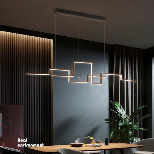 LED Pendant Light Fixture With Modern Design, Adjustable For Indoor And Home Decoration, Living Room, Bedroom, And Lobby Pendant - vue 4 sur 9