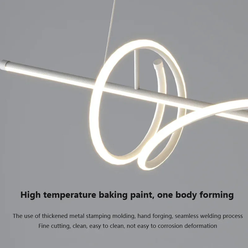 suspension moderne à LED pour un éclairage intérieur élégant - vue 4 sur 16