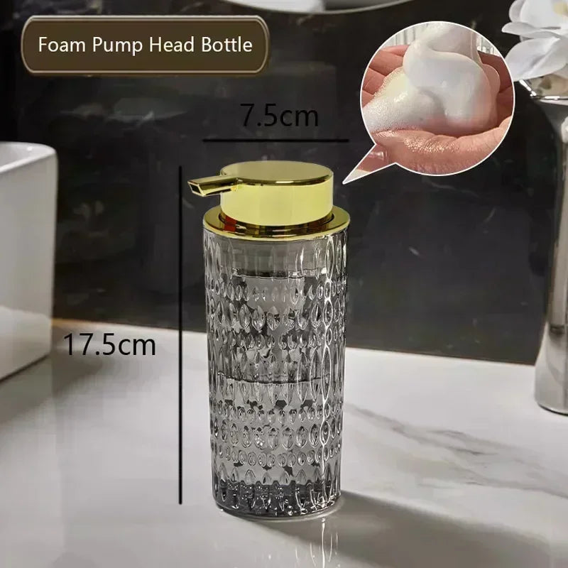 bouteille de savon en verre pour salle de bain élégante et pratique - vue 12 sur 24