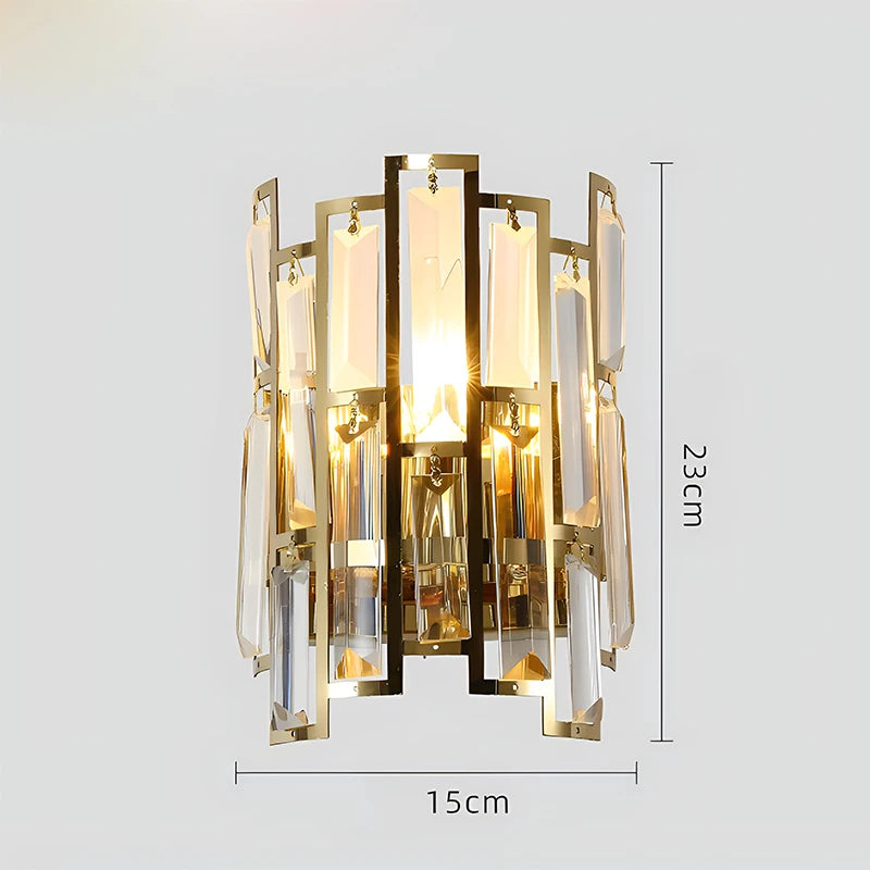 applique murale en cristal moderne pour intérieur élégant - vue 4 sur 6