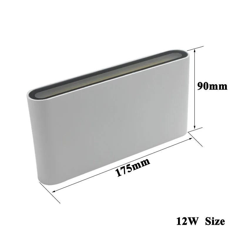 applique murale moderne étanche en aluminium pour extérieur décoratif - vue 4 sur 7