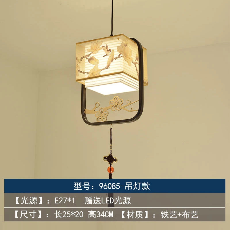 lustre chinois rétro style chinoiserie pour un éclairage élégant - vue 12 sur 22