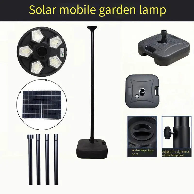 lampe solaire ronde pour jardin et éclairage extérieur - vue 17 sur 17