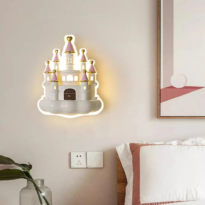 applique murale château romantique pour chambre d enfant moderne - vue 3 sur 8