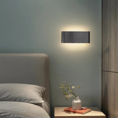 lampe de chevet led carrée en aluminium pour hôtel - vue 5 sur 14