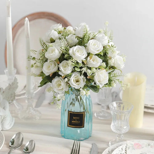 bouquet de pivoines artificielles pour mariage et décoration intérieure - vue 4 sur 15