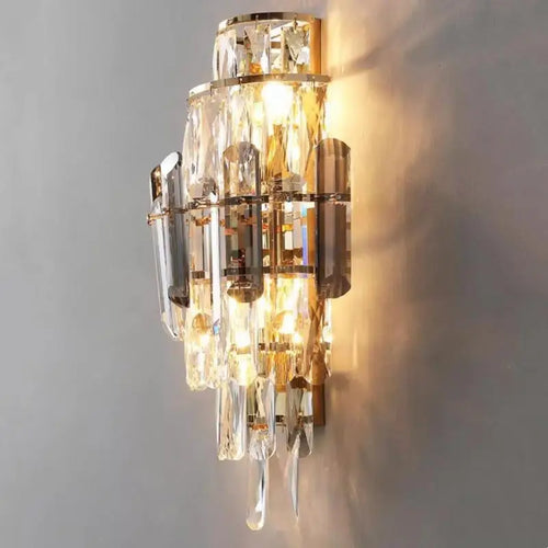 applique murale en cristal pour éclairage intérieur et extérieur - vue 2 sur 8
