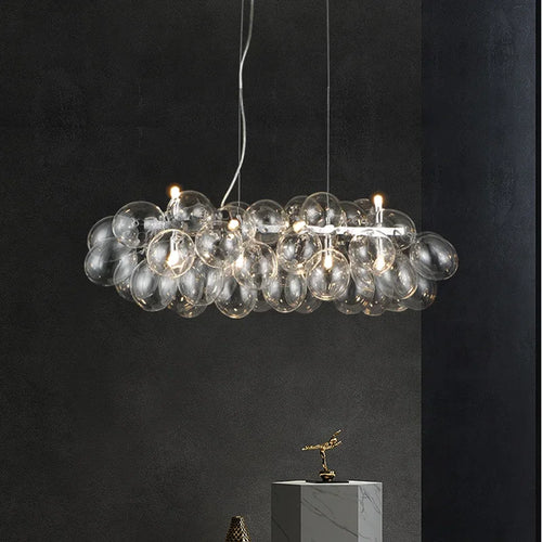 lustre moderne en verre pour décoration intérieure créative - vue 4 sur 16