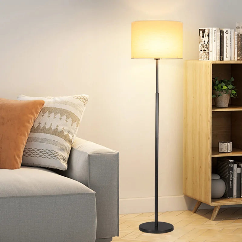 lampe de sol minimaliste de luxe avec table verticale réglable - vue 3 sur 14