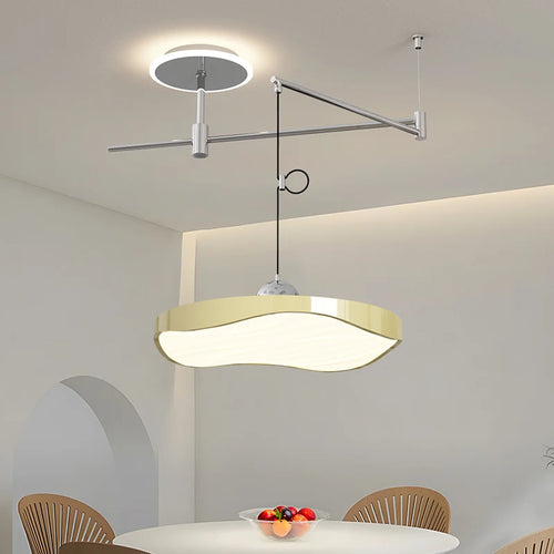 Lustre réglable salle à manger moderne LED éclairage bureau étude chambre - vue 2 sur 11
