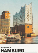 affiche des sites touristiques de villes allemandes en toile