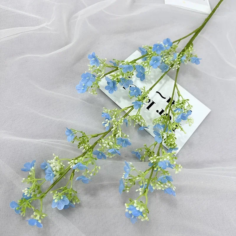 branches de gypsophile artificielles en soie pour décoration intérieure - vue 9 sur 14