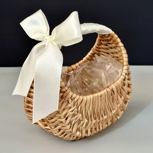 panier en rotin et osier pour fleurs et rangement - vue 2 sur 7