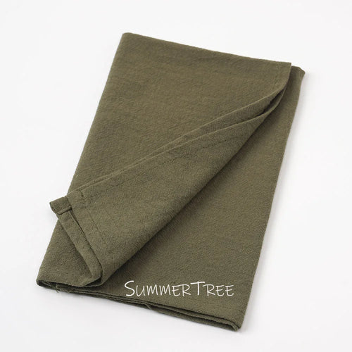 Serviette de table coton lavé style méditerranéen lot