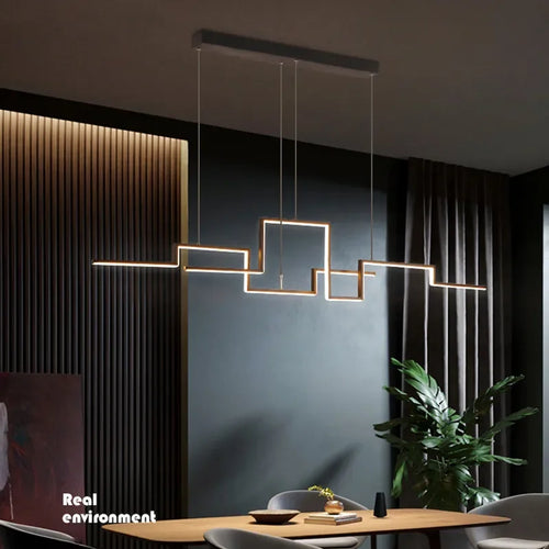 lustre moderne dimmable pour intérieur design élégant à suspendre - vue 4 sur 9