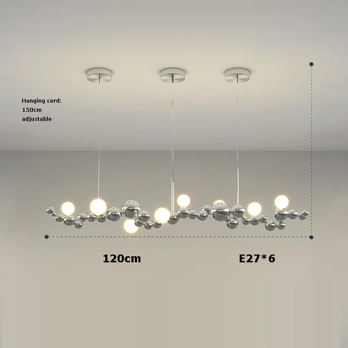 suspension led artistique à intensité variable design moderne - vue 15 sur 16