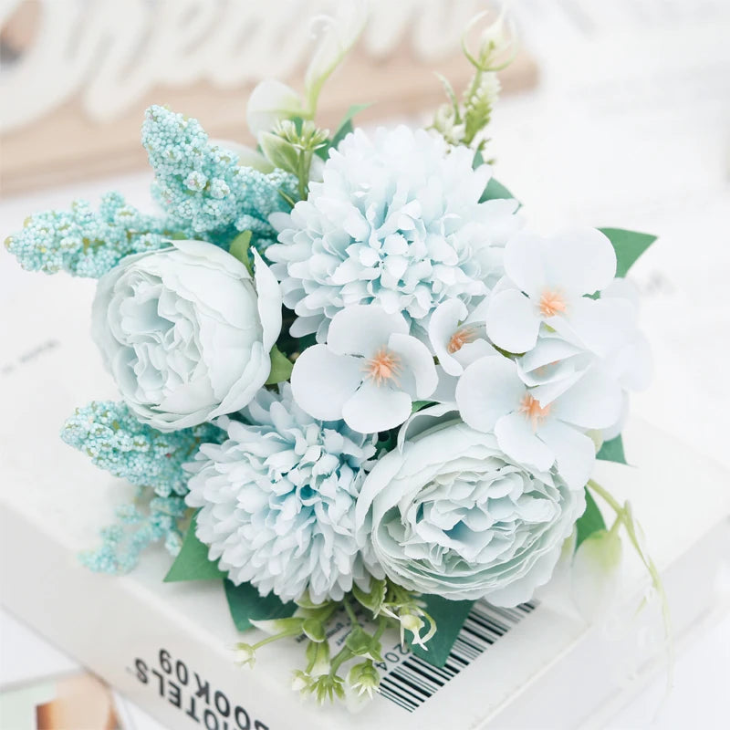 bouquets de mariée en soie pivoine décorations florales pour mariage - vue 10 sur 12