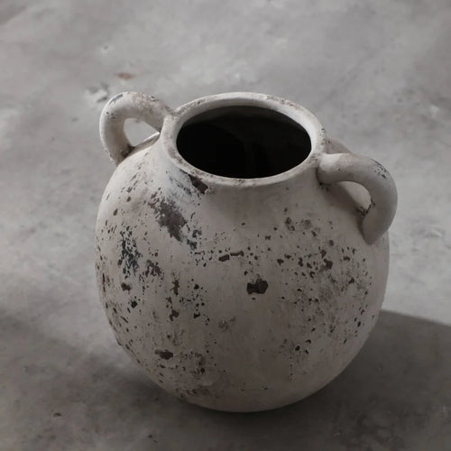 vase en céramique rétro pour fleurs séchées décoration maison artisanale - vue 5 sur 7