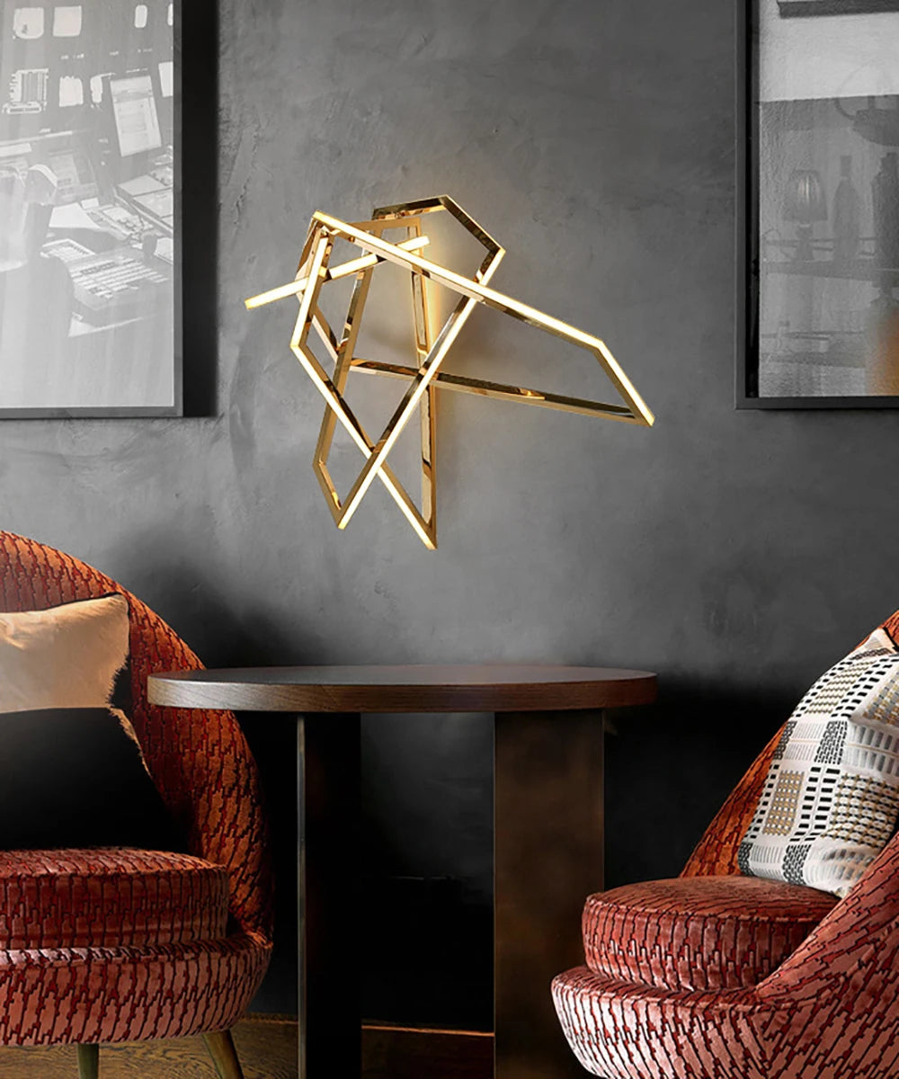 lustre géométrique en silicone pour décoration moderne - vue 5 sur 14