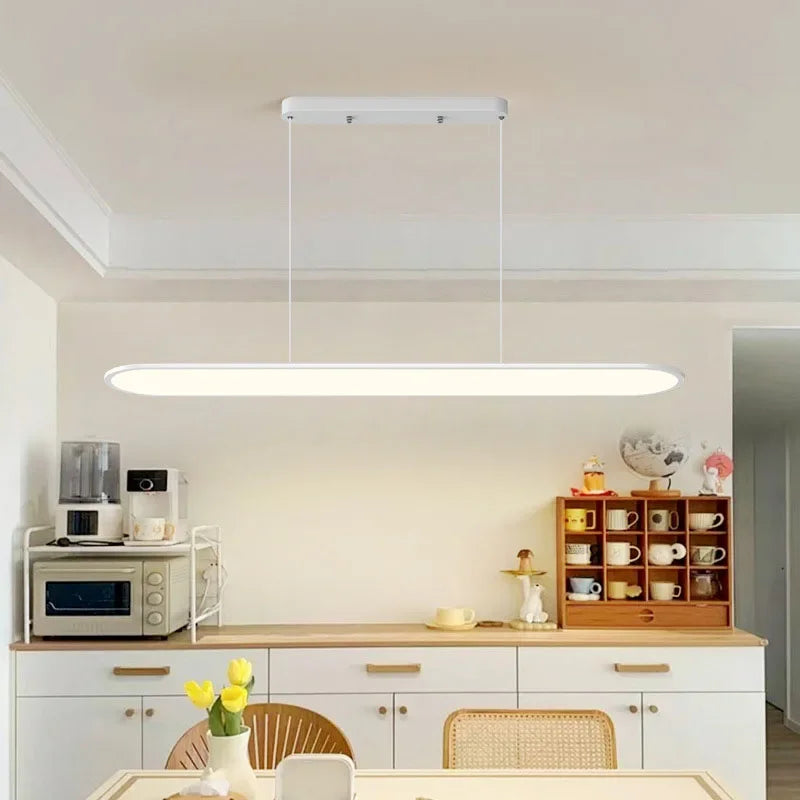 suspension led moderne minimaliste en ferronnerie pour bar - vue 4 sur 13