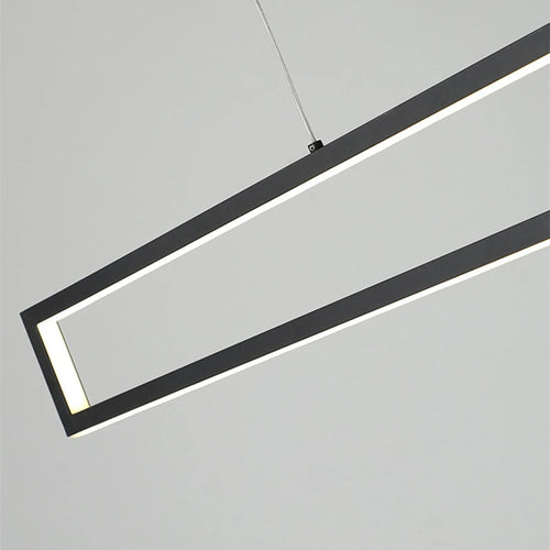Modern LED black dimming living room light used for hanging decoration of restaurant, coffee shop, bar lighting fixtures - vue 7 sur 8