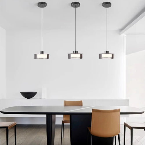 Suspension moderne créatif en verre led pour décoration maison - vue 4 sur 8