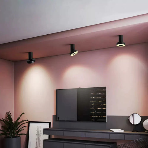 plafonnier moderne à leds pour diverses pièces projecteurs lumineux - vue 3 sur 8