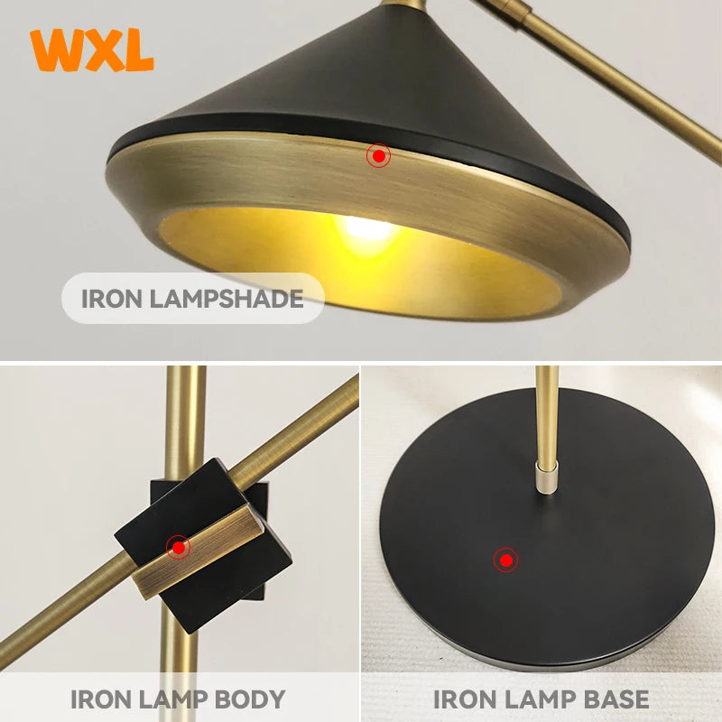 lampadaire led scandinave moderne double réglable pour intérieur - vue 4 sur 7